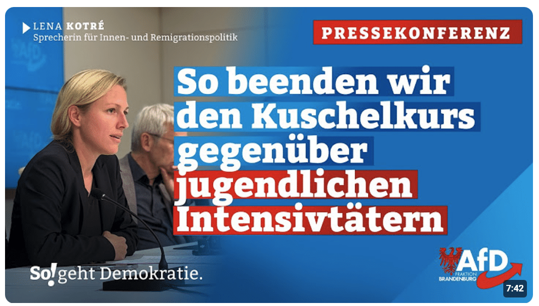 Wir stoppen den Kuschelkurs gegenüber jugendlichen Intensivtätern!