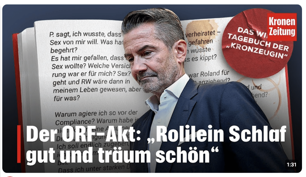Der ORF-Akt: „Rolilein Schlaf gut und träum schön“ | krone.tv NEWS