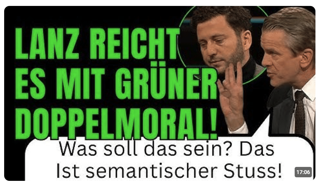 Bei Lanz: „Sobald man sowas gesagt hat, war man R*ssist oder rechtsradikal!“