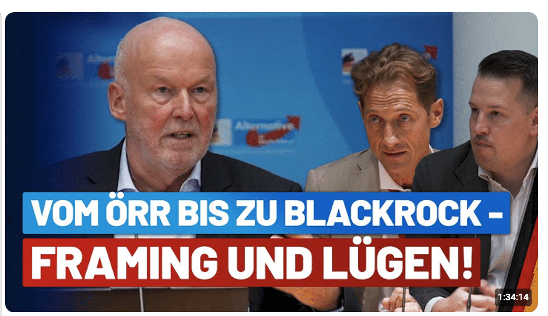Klima-Hysterie oder reale Dürre-Krise? Vortragsveranstaltung der AfD-Fraktion im Bundestag