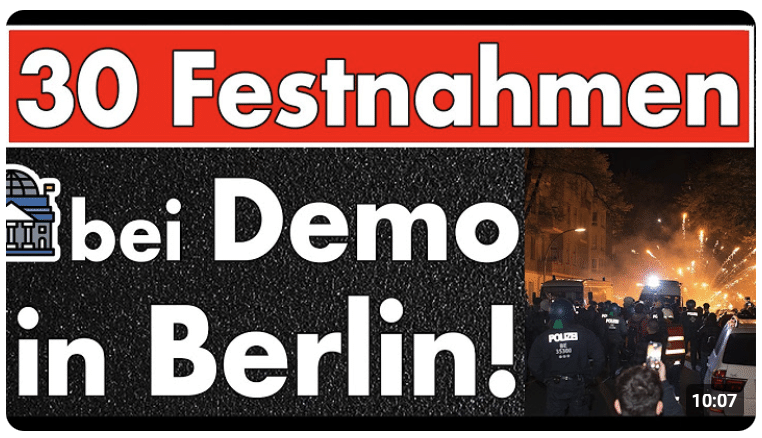 30 Festnahmen bei Demo in Berlin: Intifada-Rufe am Jahrestag des 7. Oktober