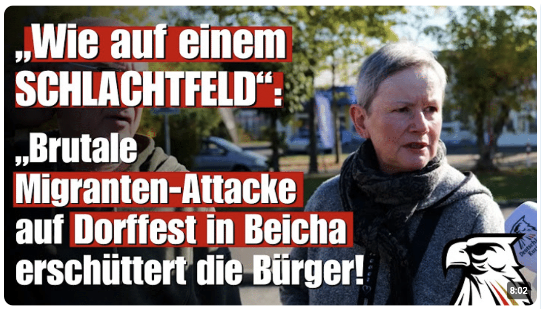 „Wie auf einem SCHLACHTFELD“: Migranten-Attacke auf Dorffest in Beicha erschüttert die Bürger!