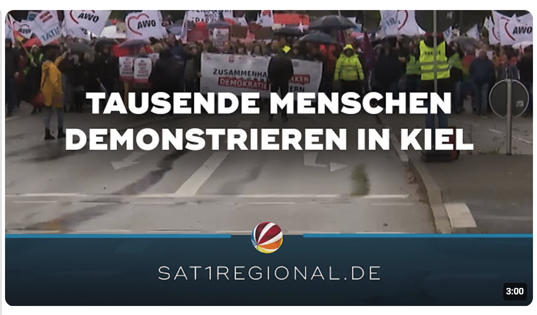Kürzungen der Bundesregierung: Tausende demonstrieren in Kiel