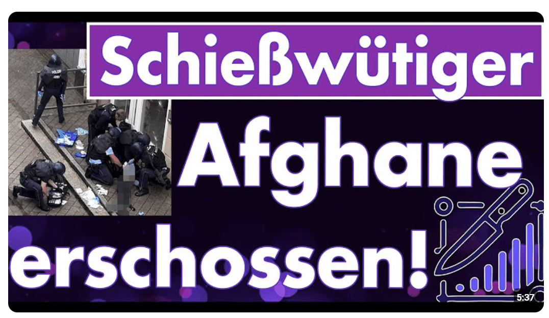 Schießwütiger Afghane in Tuttlingen von der Polizei erschossen! Polizeibekannter eröffnete das Feuer