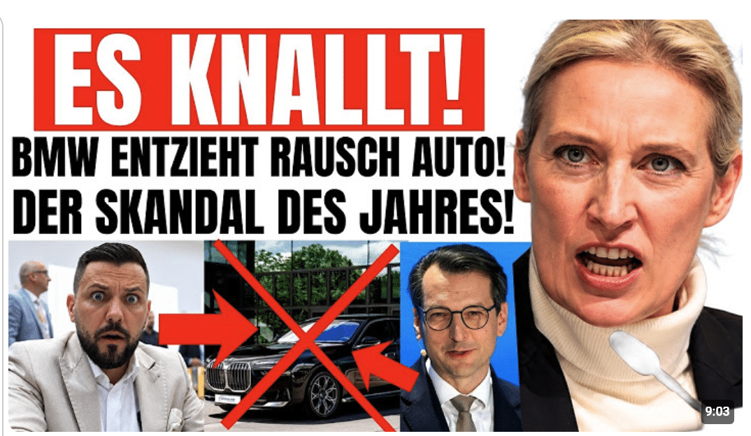 Eil: BMW entzieht AFD DIENSTWAGEN – JETZT kommt ELON MUSK!?