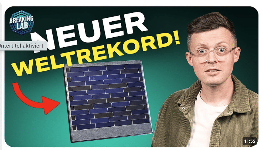 DAS ist das effizienteste PV-Modul der Welt!