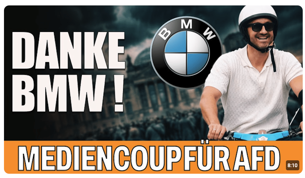  BMW Blamage: nach dem „Spiegel“ der nächste gratis Mediencoup der AFD