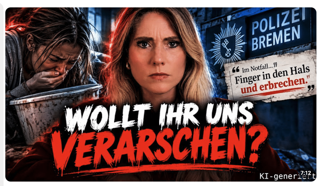 Wollt ihr uns VERARSCHEN? Polizei empfiehlt Erbrechen als SCHUTZ?