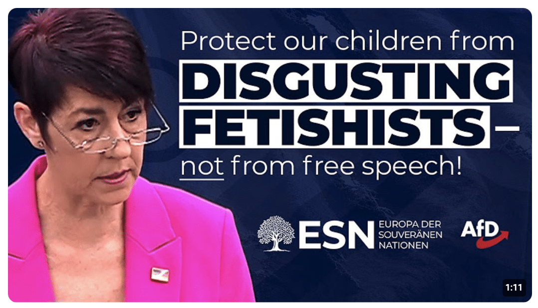 Protect Our Children From DISGUSTING FETISHISTS – NOT From Free Speech! | German Subtitles