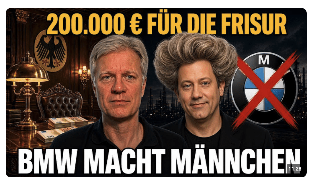 Minister machen sich die Haare schön – BMW macht den Bückling