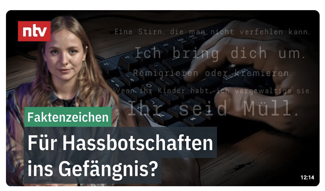 Sie drohen mit Mord – und zeigen ihr Gesicht. Fataler Irrtum der Hassposter | ntv Faktenzeichen