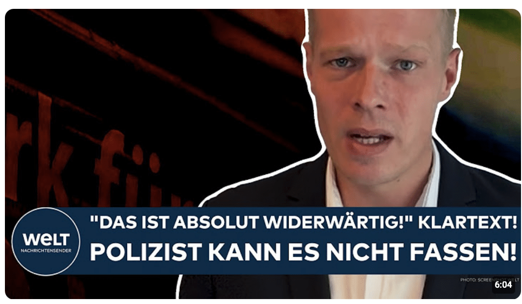 DEUTSCHLAND: „Das ist absolut widerwärtig!“ Klartext! Polizist kann es einfach nicht glauben!