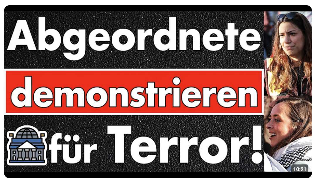 Linke Abgeordnete auf Pro-Terror-Demo in Berlin!