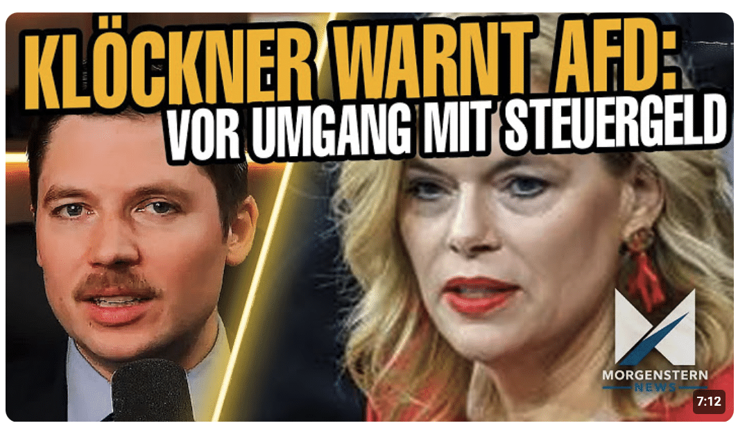 LÄCHERLICH: Julia Klöckner mahnt AfD zu Vorsicht bei Umgang mit Steuergeldern