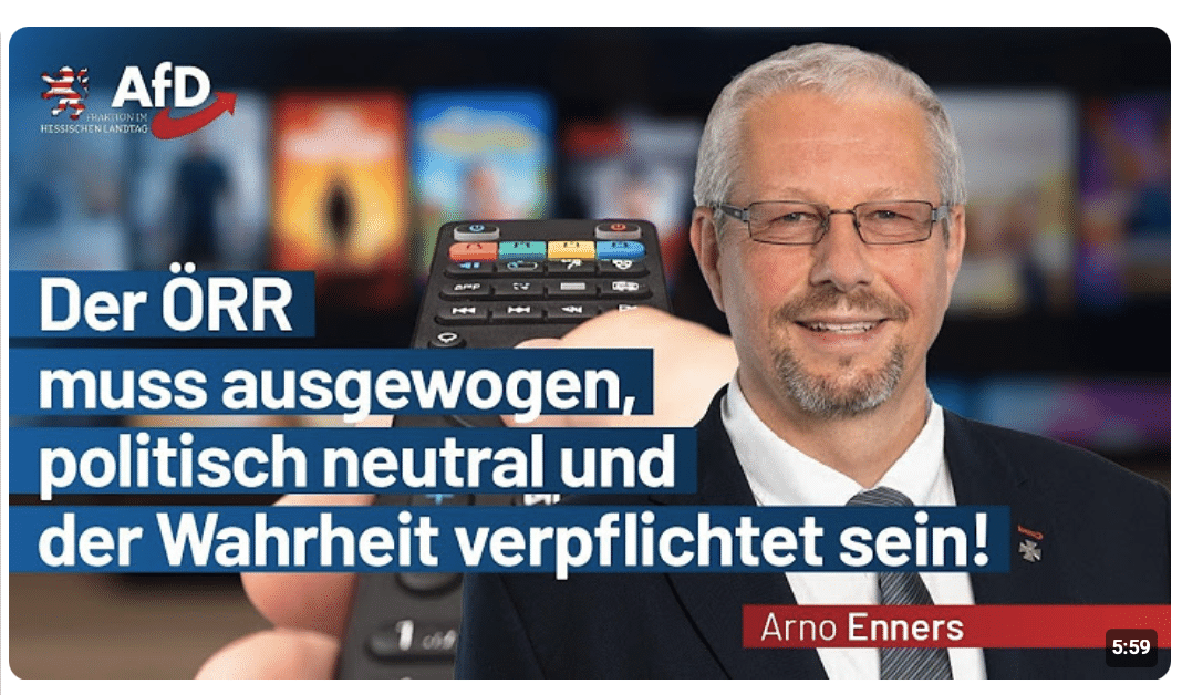 Der ÖRR muss ausgewogen, politisch neutral und der Wahrheit verpflichtet sein!