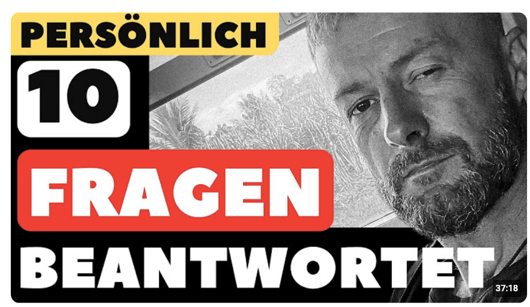 Ich beantworte deine 10 Fragen