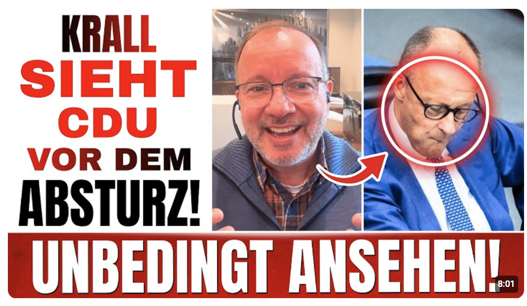 „DIE TITANIC SINKT!“ Krall rechnet mit der CDU ab – dann WARNT er die AfD!