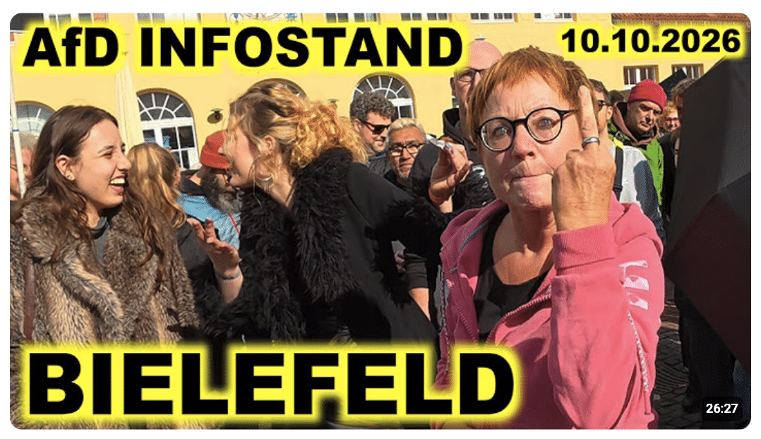 AfD Infostand Bielefeld: Was in der Innenstadt wirklich passiert! | Teil 1