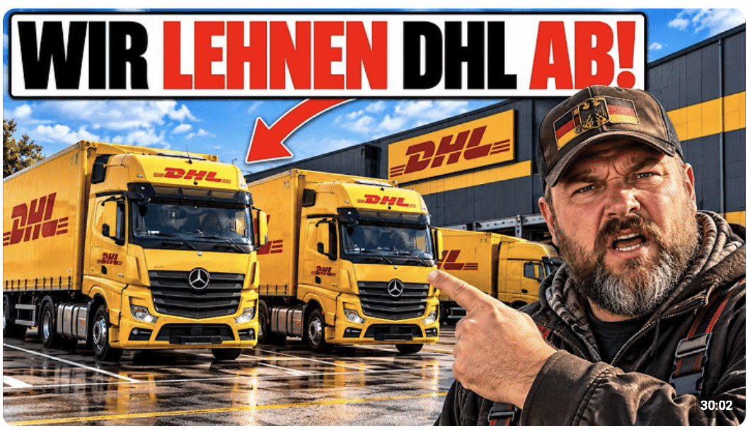 Deutsche Lkw-Fahrer LEHNEN 4.000-€-Jobs bei DHL AB – Hier ist der Grund!