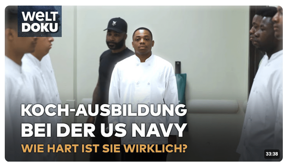 KOCHAUSBILDUNG BEI DER US NAVY: Fit für den Flugzeugträger! Sie werden 5.000 Soldaten versorgen