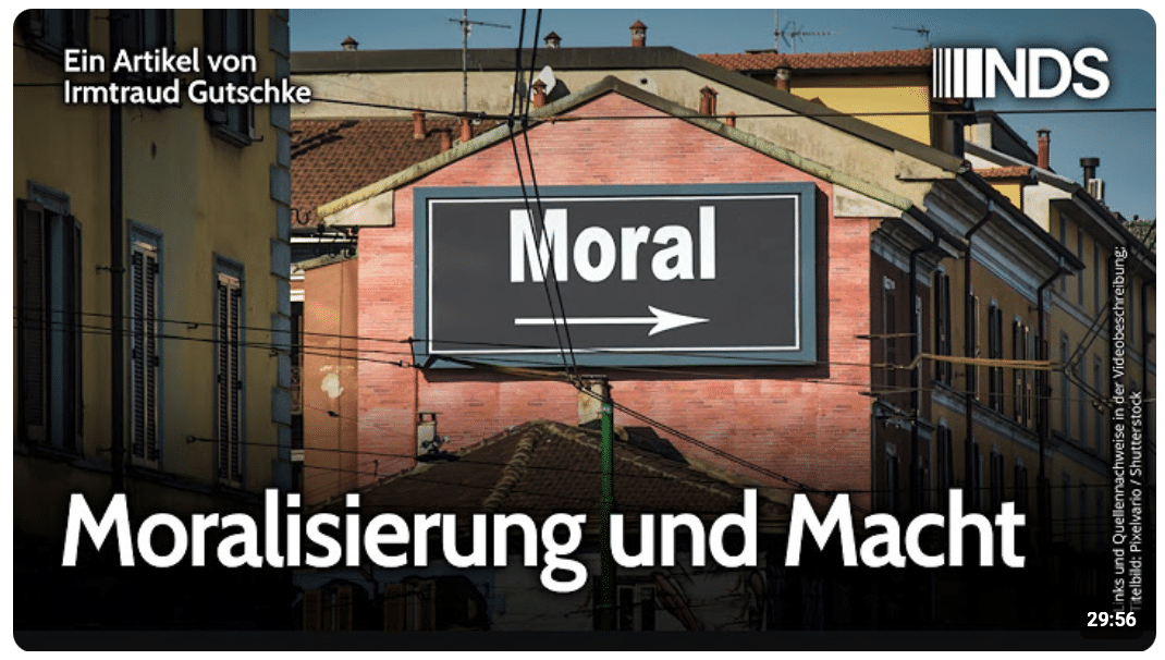 Moralisierung und Macht | Irmtraud Gutschke | NDS-Podcast