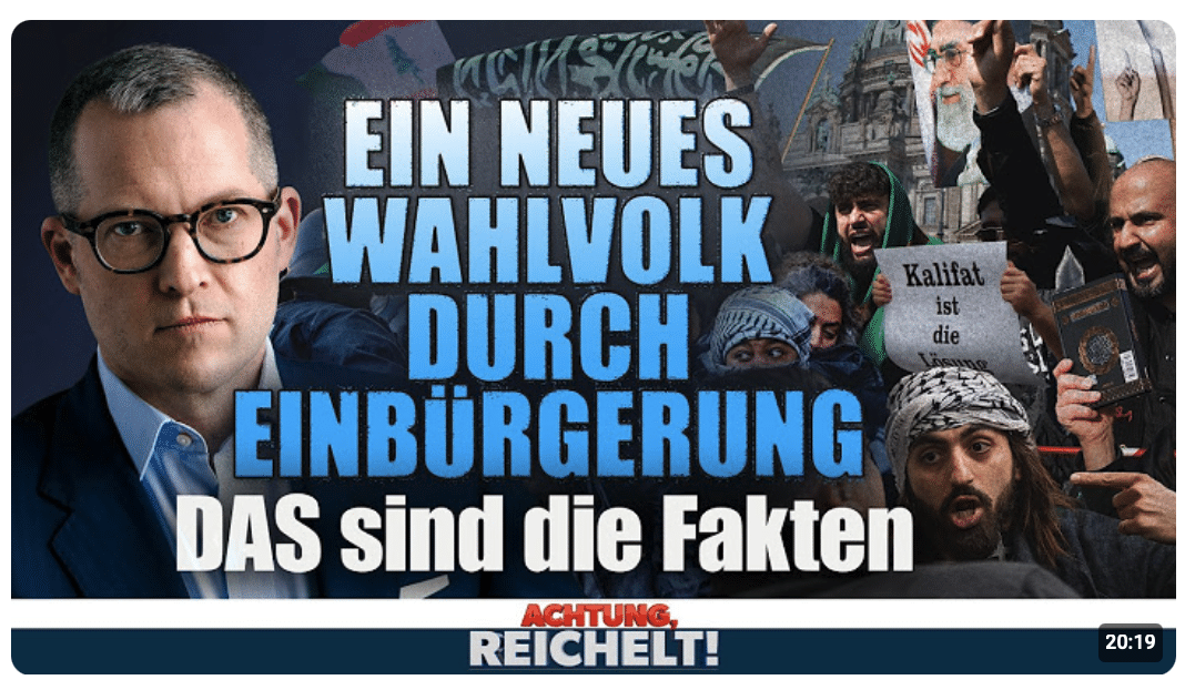 Keine Verschwörung, nur Fakten: Eingebürgerte Islamisten ersetzen deutsche Wähler
