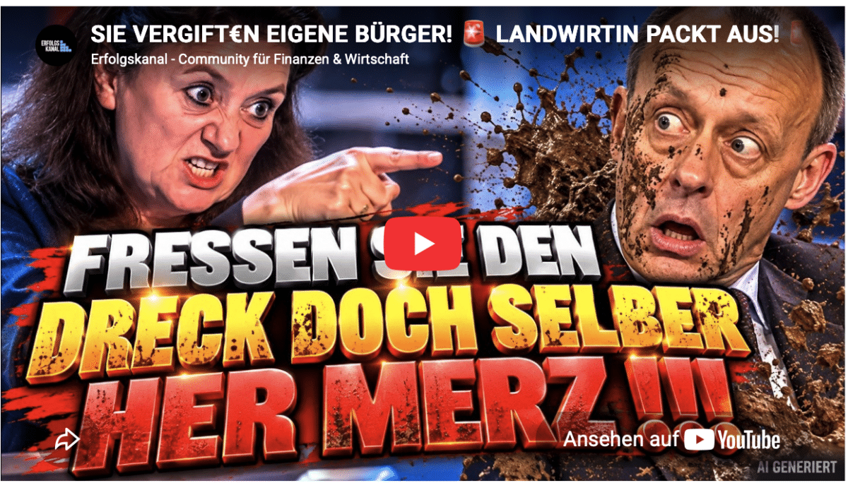 SIE VERGIFT€N EIGENE BÜRGER!  LANDWIRTIN PACKT AUS!  DIESES VIDEO GEHT GERADE ÜBERALL AUF X VIRA