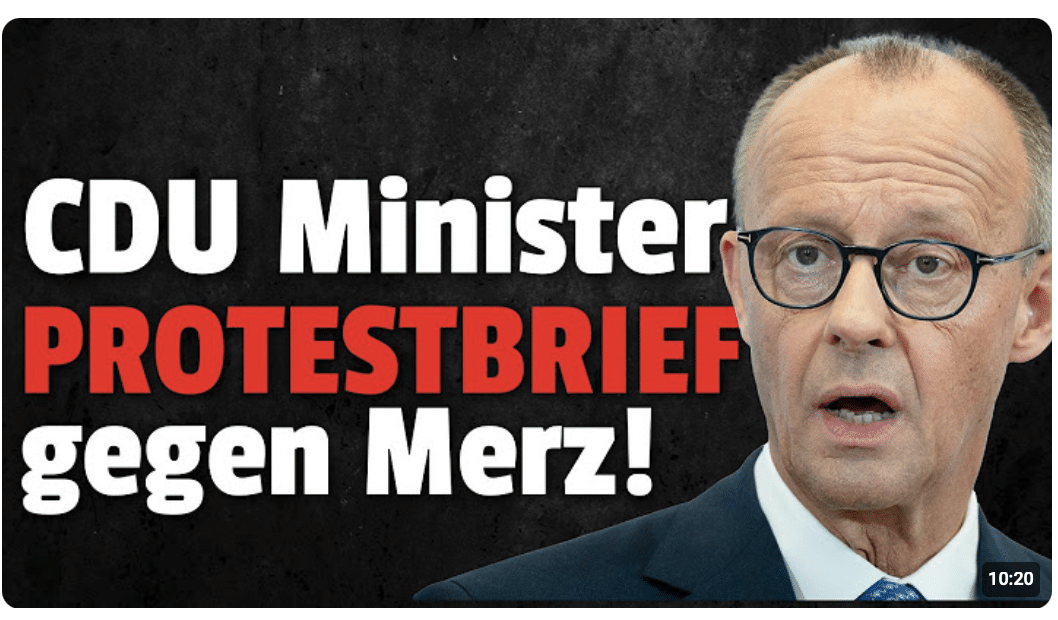 Minister steigen MERZ aufs Dach! JETZT gibts KRAWALL!