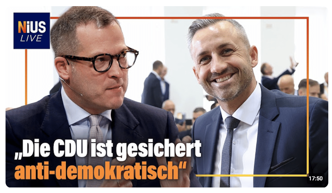 Schmutziger Wahl-Trick gegen die AfD: „Die CDU ist gesichert anti-demokratisch“ | NIUS Live