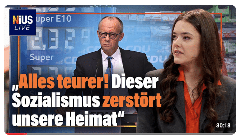 Supermarkt und Tankstelle: „Alles teurer! Dieser Sozialismus zerstört unsere Heimat“ | NIUS Live