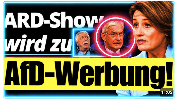 „AfD als Erben der N*zi-Diktatur“ – Gäste bei Maischberger wieder im absoluten AfD-Wahn!