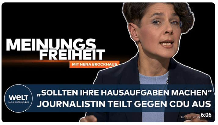 MEINUNGSFREIHEIT: „Sollten ihre Hausaufgaben machen“ – Journalistin teilt gegen die CDU aus