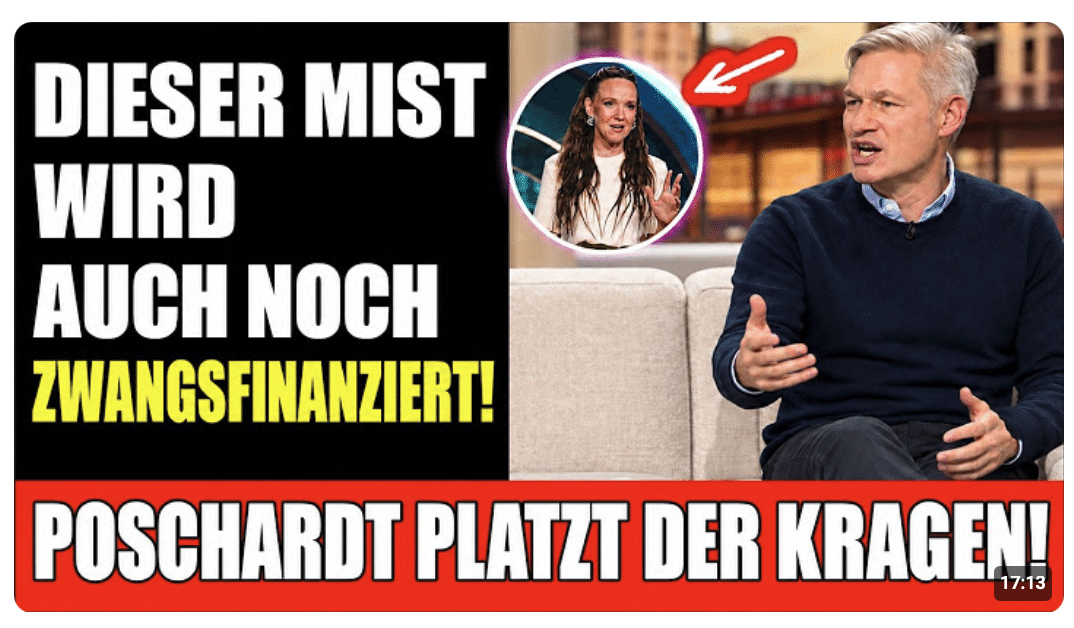  ÖRR-GEBÜHREN IN DER KRITIK – POSCHARDT WILL DEN RUNDFUNK ABSCHAFFEN!