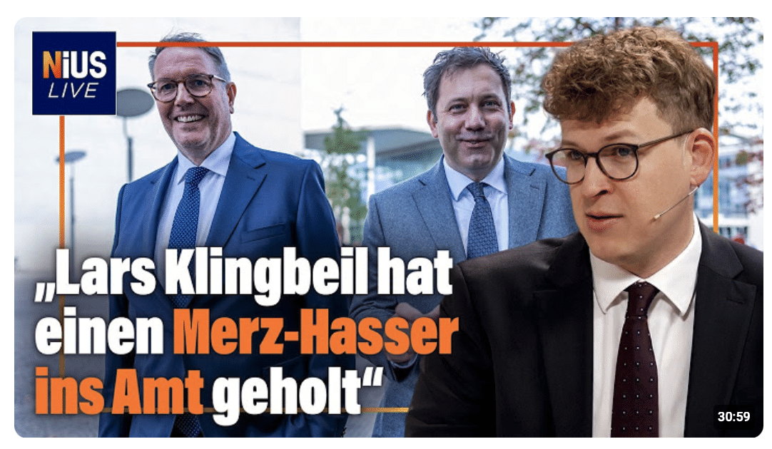Bas-Nachfolger Schweitzer: „Lars Klingbeil hat einen Merz-Hasser ist Amt geholt“ | NIUS Live