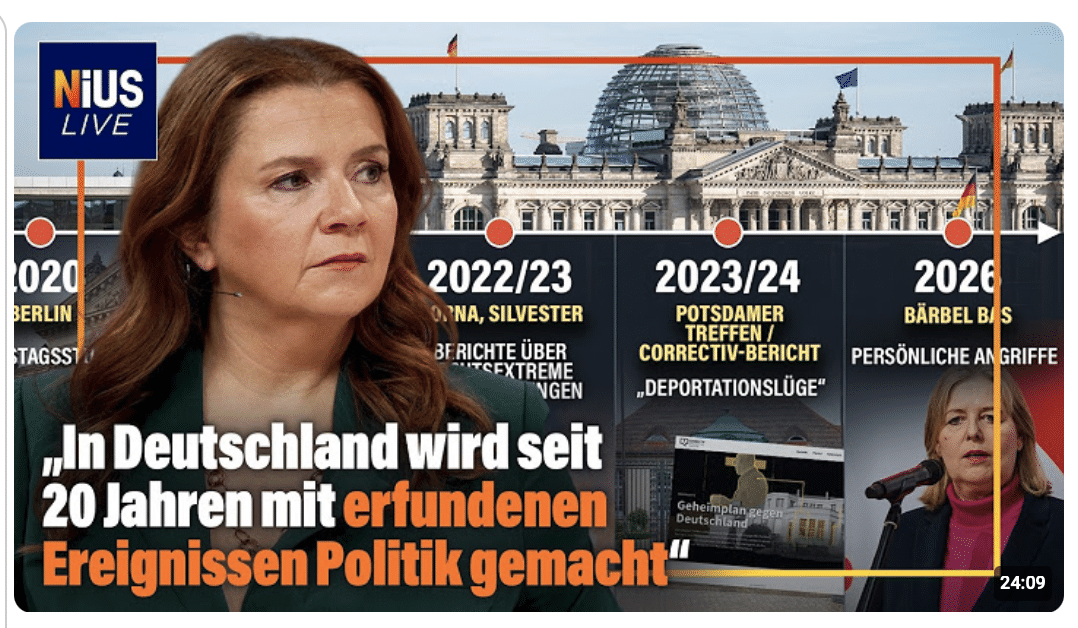 „In Deutschland wird seit 20 Jahren mit erfundenen Ereignissen Politik gemacht“ | NIUS Live
