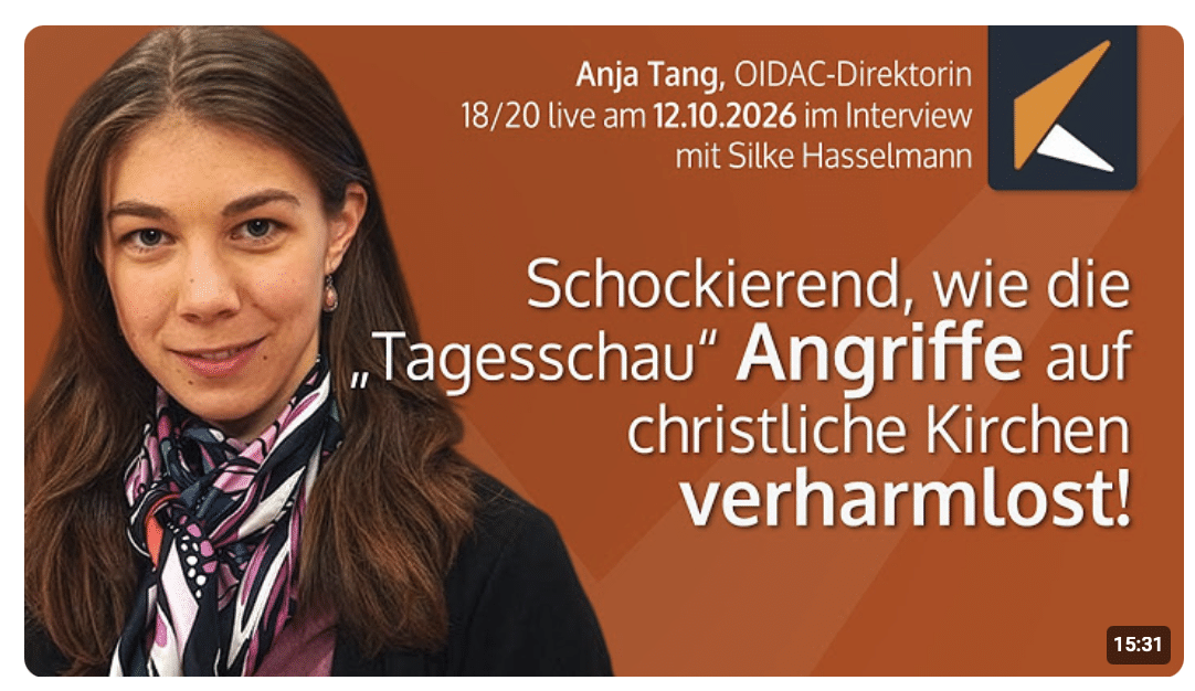 Christenfeindlichkeit in Deutschland – Interview mit Anja Tang von der Beobachtungsstelle OIDAC