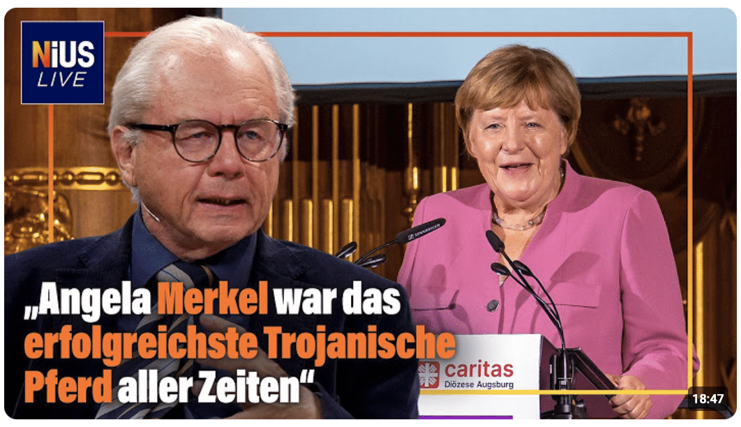 Merkels verdeckte Abrechnung: „Angela Merkel war das erfolgreichste Trojanische Pferd aller Zeiten“