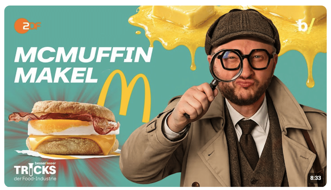 Mäcces Mysterium: Sebastian Lege sucht die Butter im McMuffin
