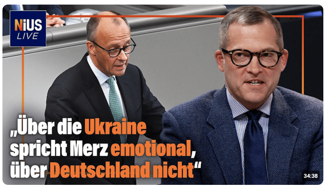 Merz gegen Weidel: „Über die Ukraine spricht Merz emotional, über Deutschland nicht“ I NIUS Live