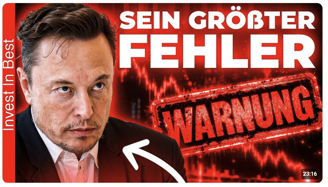 Vorhersage: Elon Musks gefährlichster Irrtum (Das übersieht er komplett!)