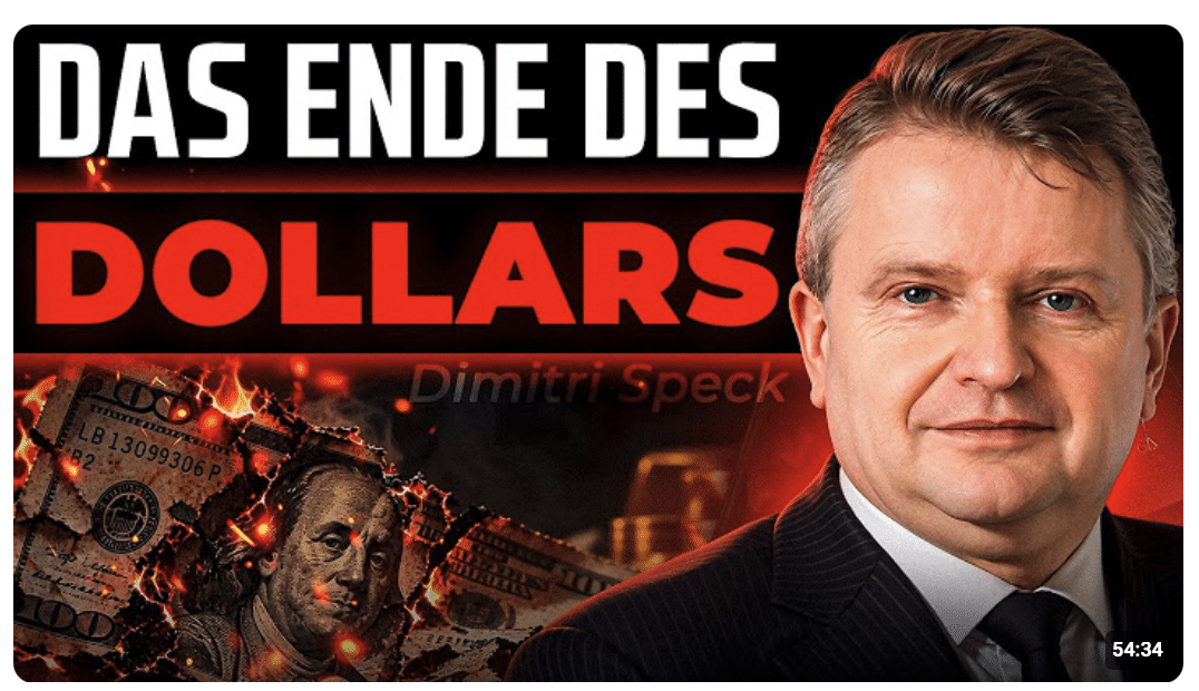 Der Dollar verliert seine Krone – Zentralbanken fliehen in Gold! (Dimitri Speck packt aus)