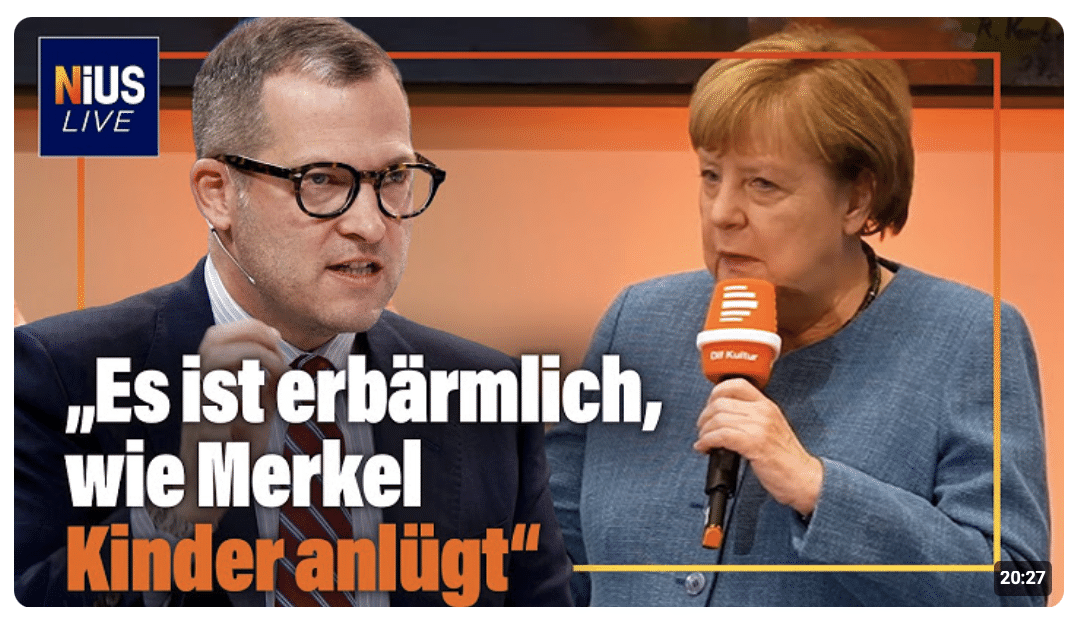 Merkel wirbt vor Schülern für die Linke: „Es ist erbärmlich, wie Merkel Kinder anlügt” I NIUS Live