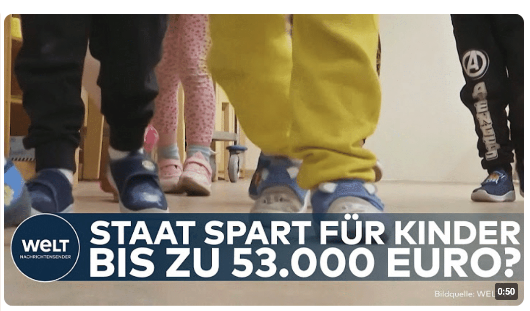 DEUTSCHLAND: Bundestag beschließt Frühstartrente! Kinder bekommen künftig 10 Euro im Monat