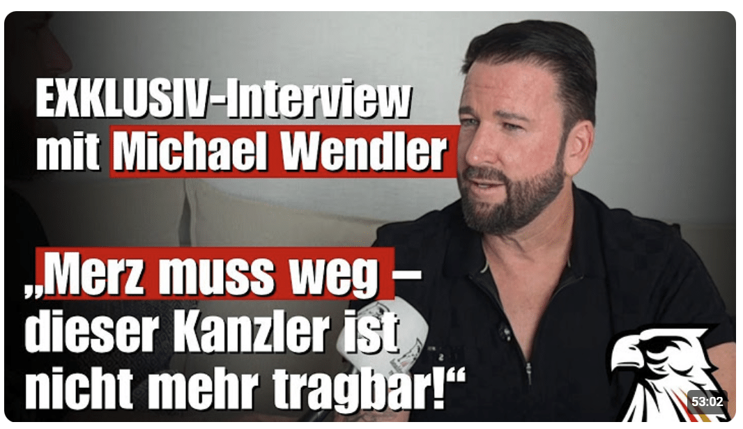 „Merz muss weg – dieser Kanzler ist nicht mehr tragbar!“ | EXKLUSIV-Interview mit Michael Wendler
