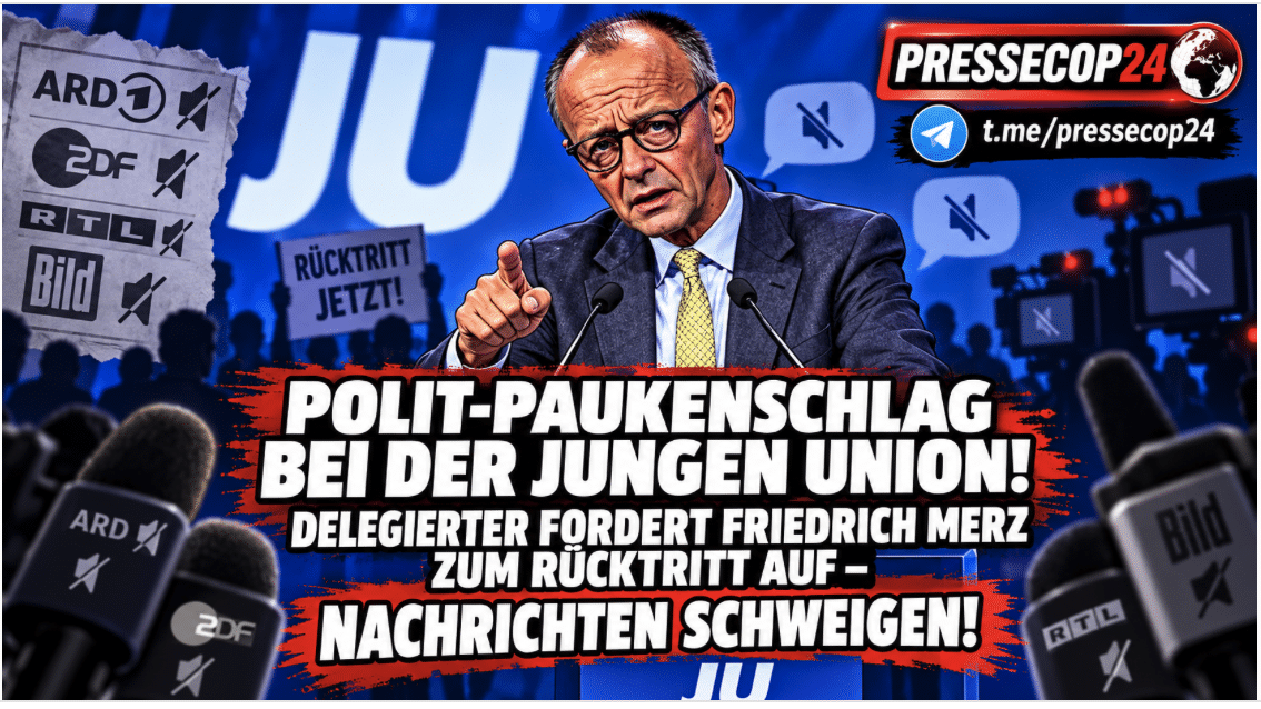POLIT-PAUKENSCHLAG BEI DER JUNGEN UNION! DELEGIERTER FORDERT FRIEDRICH MERZ ZUM RÜCKTRITT AUF –   NACHRICHTEN SCHWEIGEN!