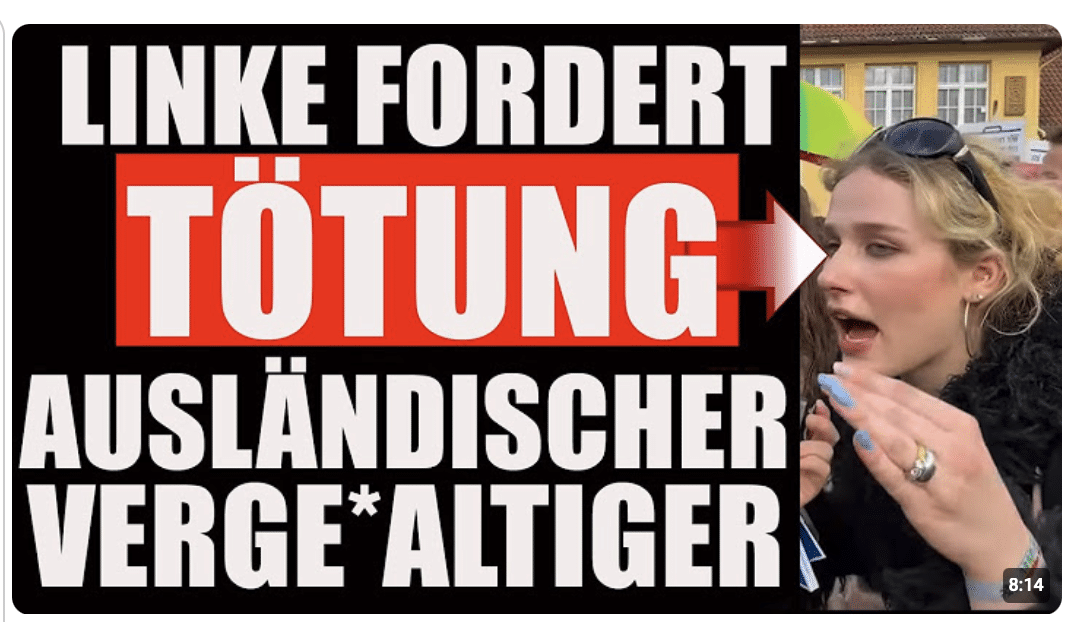 Linke MÄDCHEN merkt nicht, was sie da gerade vor der Kamera fordert……