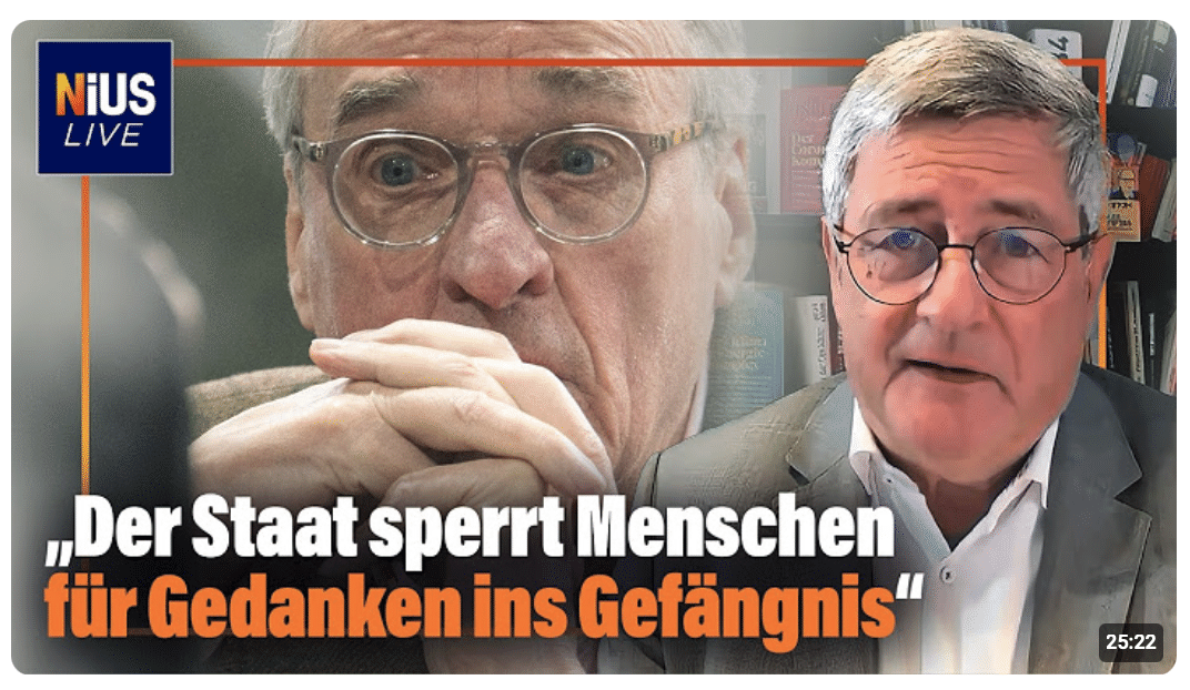 Der Fall Prinz Reuß: „Der Staat sperrt Menschen für Gedanken ins Gefängnis” I NIUS Live
