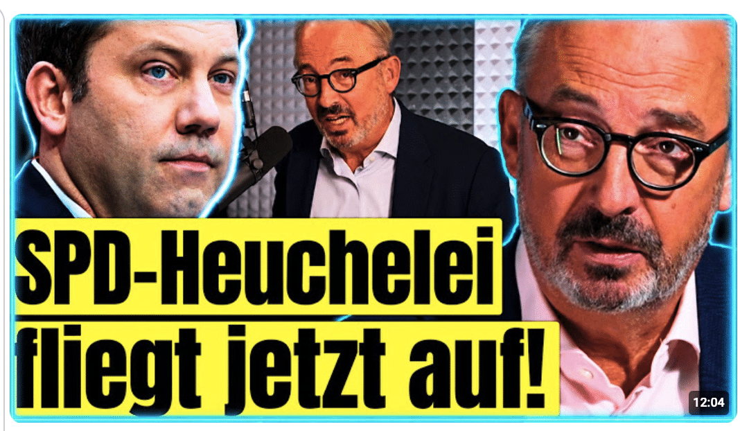 „Das ist so absurd“ – Fleischhauer entlarvt Klingbeil für Doppelmoral der SPD
