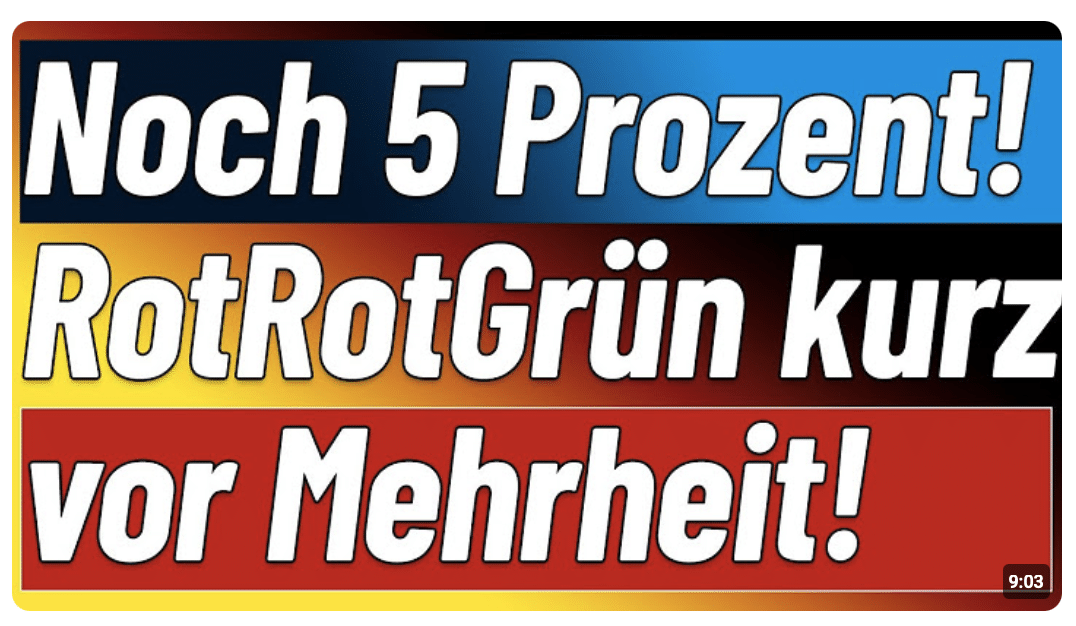 Das ist doch nicht auszuhalten! Fünf Prozent noch!