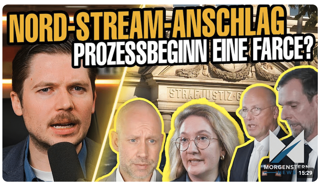 Nord-Stream-Anschlag: Ukrainer vor Gericht, aber Selenski bekommt weiterhin deutsches Steuergeld!